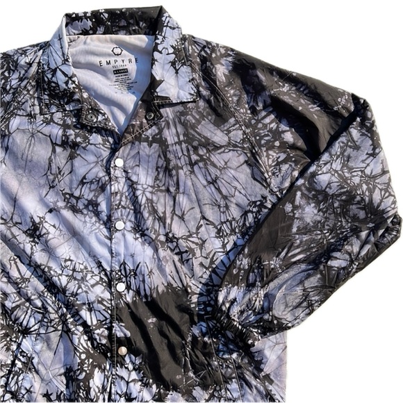 Empyre Tie Dye Snap Down Windbreaker Jacket - Picture 1 of 11